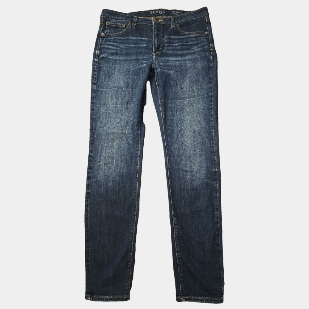 Spanx The Slim X Dark Wash High Waist Jeans Skinny Size 31